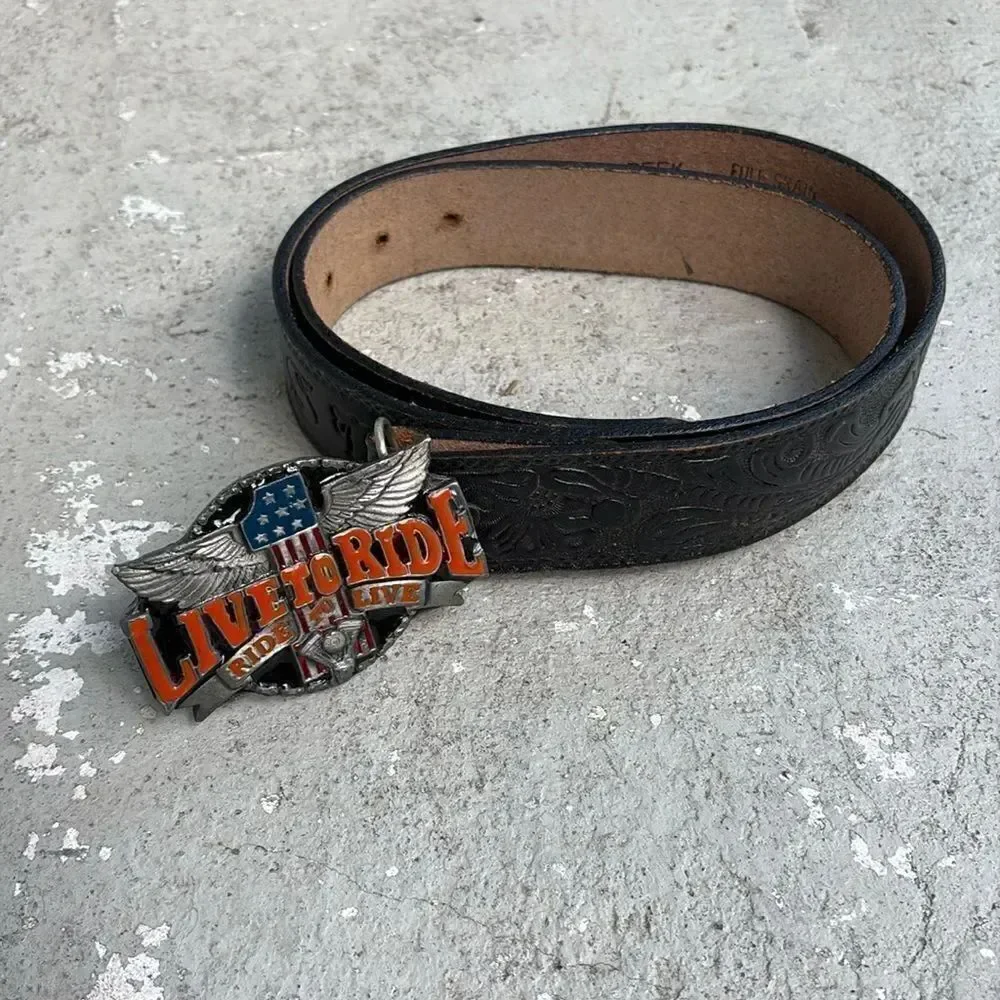 Bushy Creek tooled belt